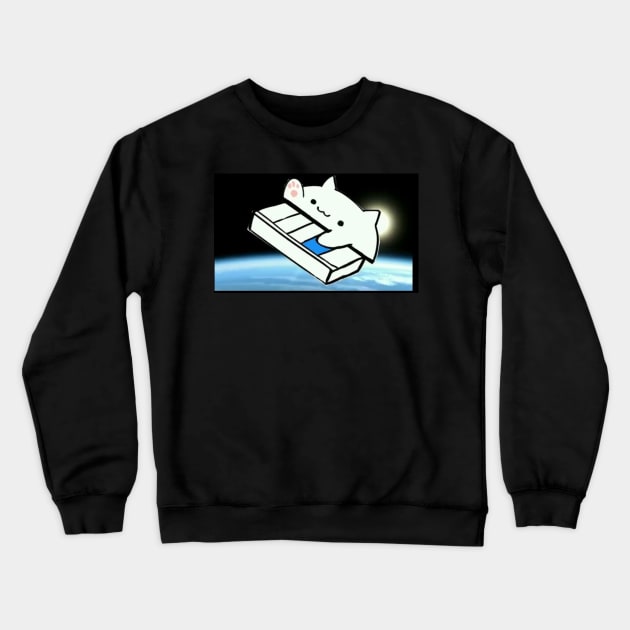 Bongo Cat Meme Crewneck Sweatshirt by slogantees